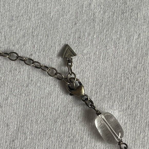 Vintage Retired Silpada Pearl Crystal Quartz Sterling Silver Necklace - Picture 2 of 3